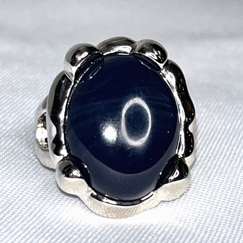 Lia Sophia Modern Ring Blue Size 10